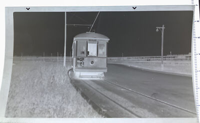 Photo Negative Orig TROLLEY NEW YORK CITY NY&QT CORONA WOODSIDE QUEENS '37