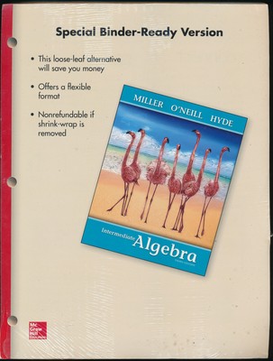NEW Loose Leaf Version for Intermediate Algebra Third 3rd Edition by Miller