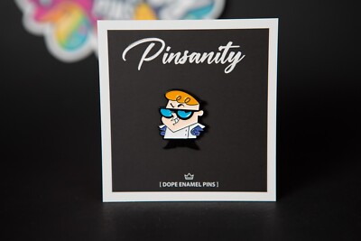 Dexter Enamel Pin - Fast Shipping from USA - Dexter's Laboratory