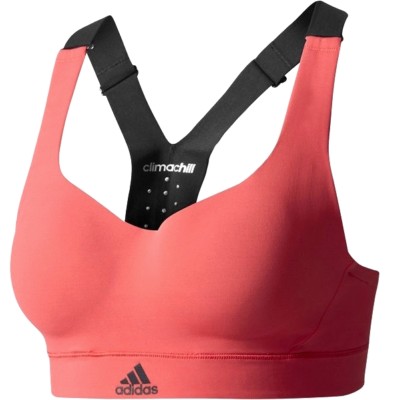 Adidas Girls Sports Bra Tank Top Crop Bustier Kids Black Pink Coral Pink 146/152