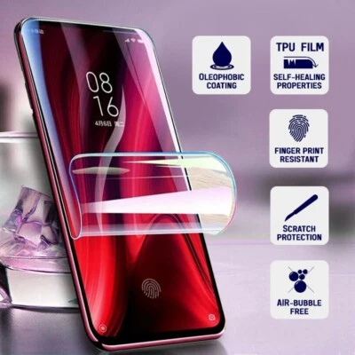 PURELY CUSTOMS Matte Anti Glare TPU Hydrogel Screen Protector For Motorola Moto G8 Plus