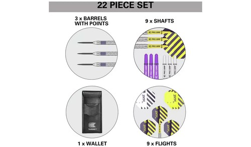 Target Darts Set Luke The Nuke Littler Gen 1 90% Tungston Steel Tip 80% 22g 23g - Picture 10 of 16