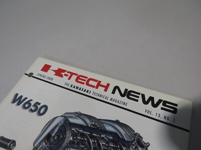 Kawasaki Tech News Magazine W650 Spring 2000 Vol.13 No.1 | eBay