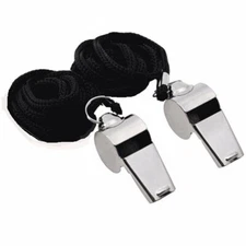 2Pcs Sport Soccer Football Metal Referee Whistle for Training Emergency Survival