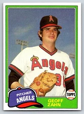 1981 Topps Traded #856 Geoff Zahn  California Angels NM 14112