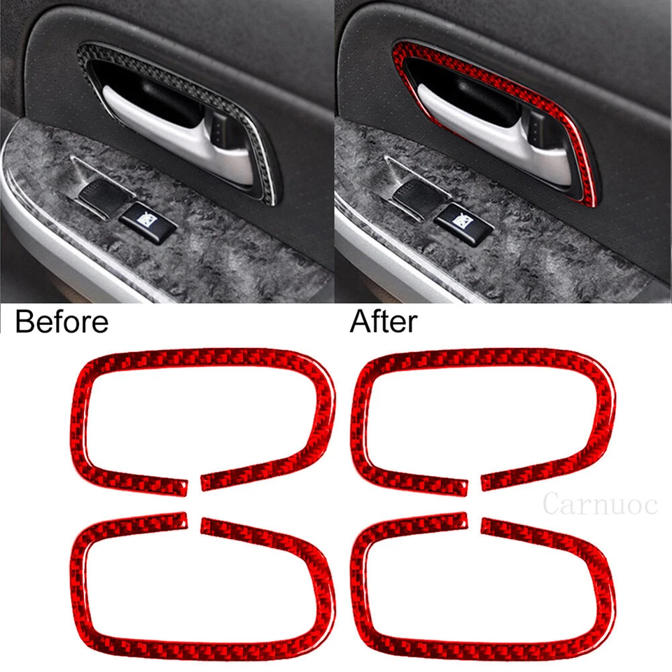 Kits completos de fibra de carbono roja moldura interior para Suzuki Grand Vitara 2006-13 Foto 3 de 4