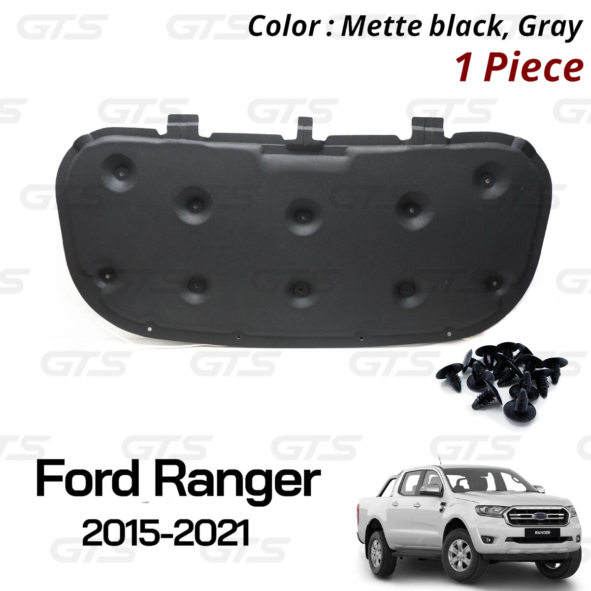 Front Hood Liner Insulator Pad Foam Heat Shield For Ford Ranger XLT  u0026#039;15 u0026#039;21 | eBay