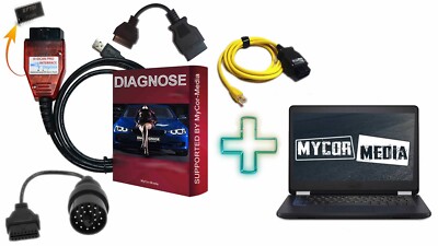 Profi Diagnosegerät für BMW E F G I Modelle ab BJ 1997 bis 2025 auslesen Laptop