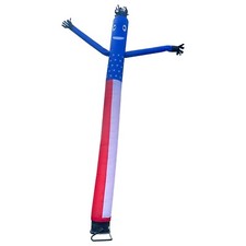 Bailarín inflable bandera americana tubo ondulante hombre marioneta aire inflable baile con