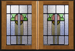 Heritage Stained Glass Inserts For Cabinet Doors New Existing