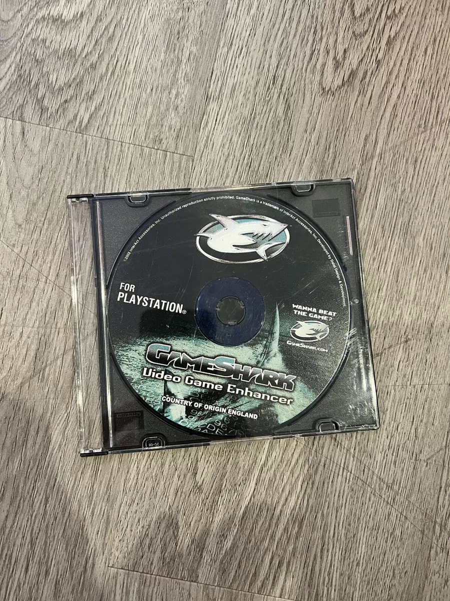 PS1 PLAYSTATION VIDEO GAME GAMESHARK ENHANCER DISC ONLY GAME SHARK