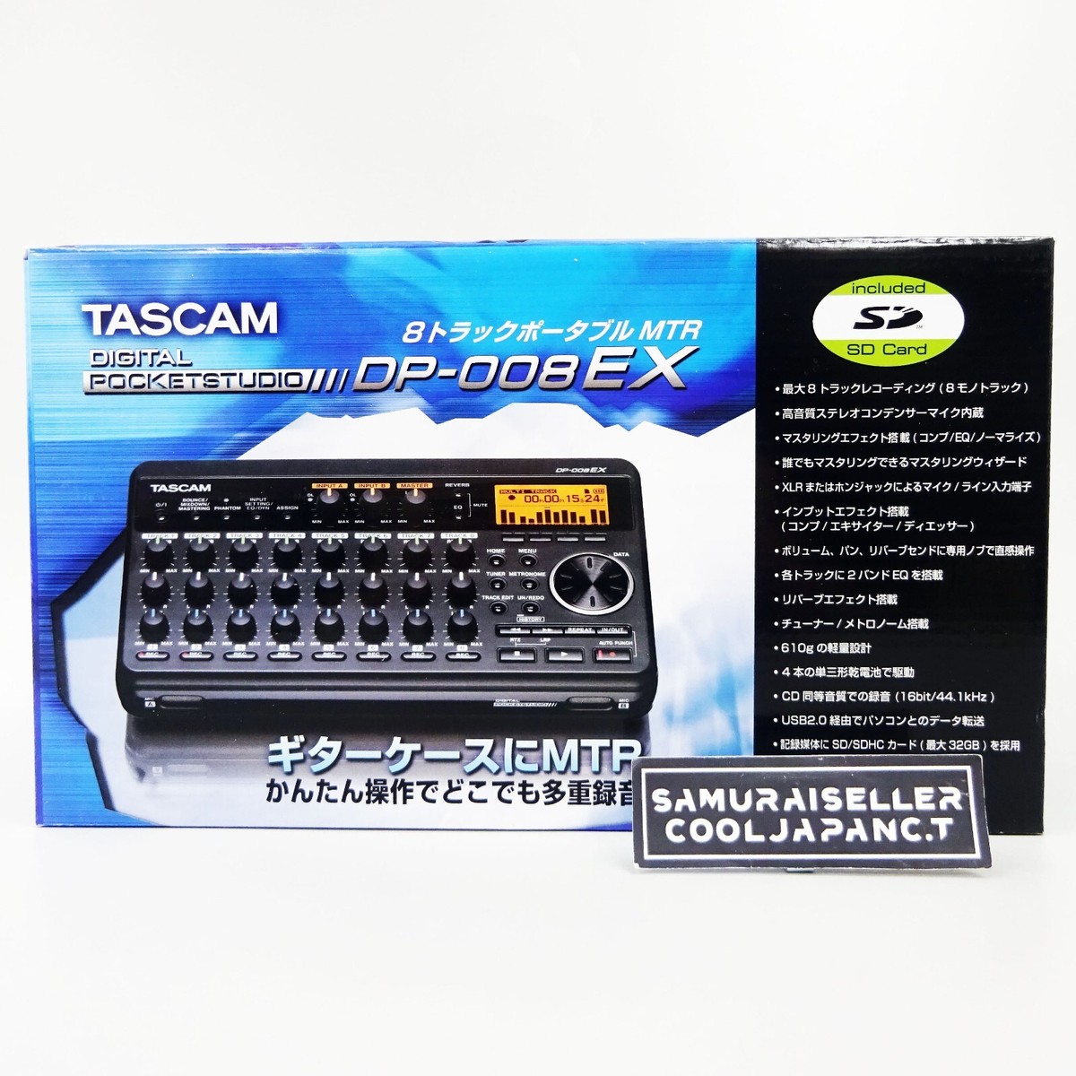 TASCAM DP-008EX 彫り 8トラックポータブルMTR TASCAM DP-008EX 彫り 8トラックポータブルMTR