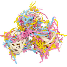 5083 Super Shreddy Small Bamboo Balls Pk3 - Handmade Chewing Bird Foot Toys