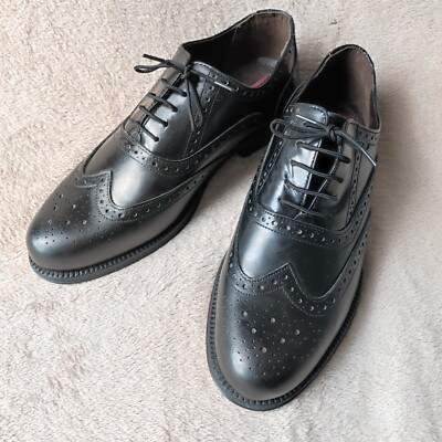 Купить clifford james shoes all leather black tan wingtip  display picture 2