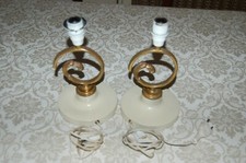 Coppia di lumi da comodino, anni 50, da restaurare