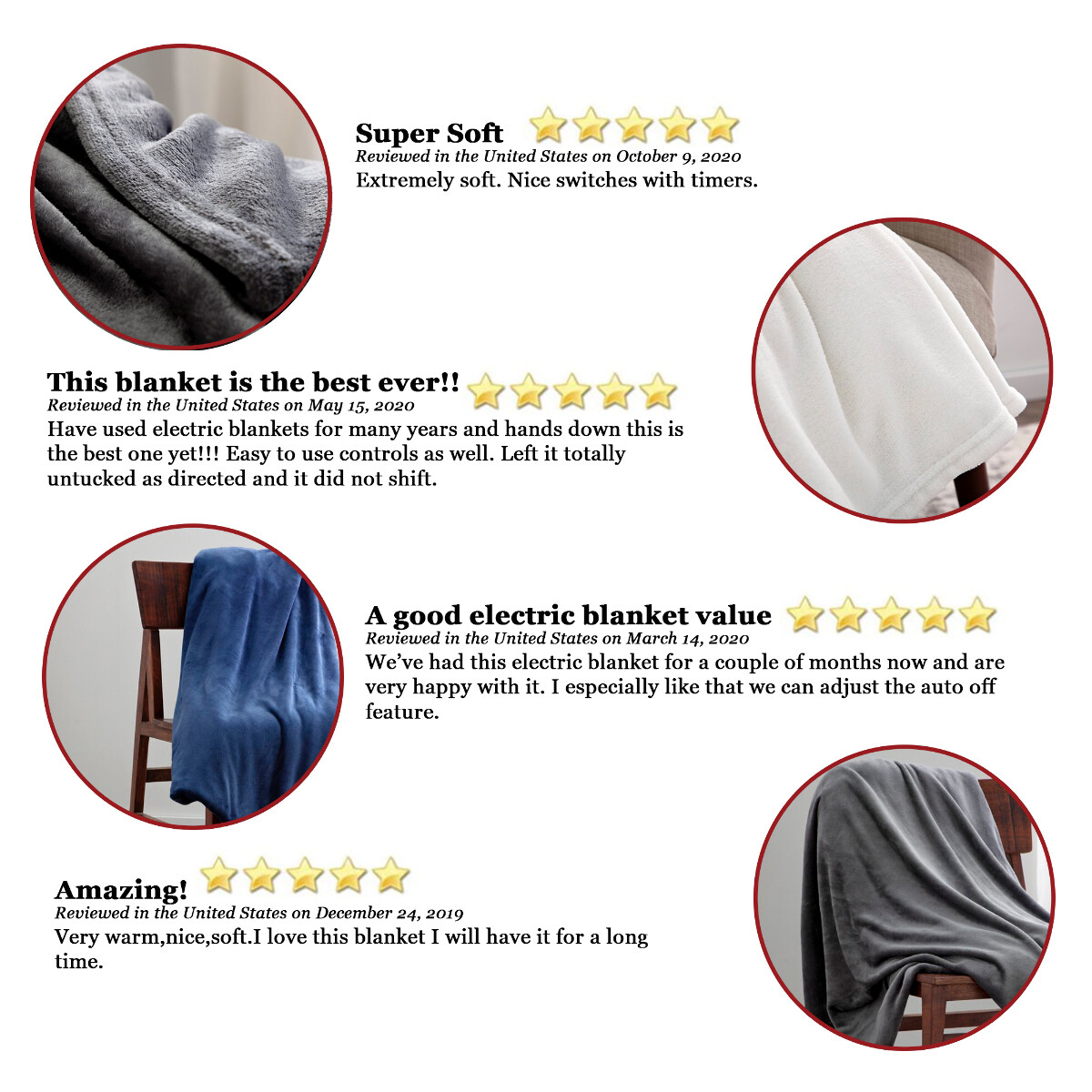 Westerly Queen Size Electric Heated Blanket with Dual Controllers, Tan  614632696458 | eBay