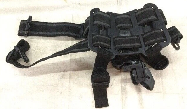 BLACKHAWK L3 BERETTA 92/96 BLACK SERPA USMC DROP-LEG HOLSTER K RH TACTICAL USGI - Image 3 of 3