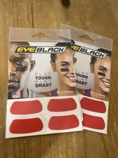  2 - Red Athletic Eye Black Stickers Baseball Softball