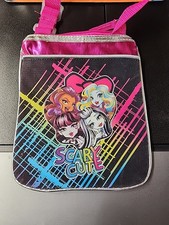 Monster High Purse Crossbody Bag Zip Top Scary Cute Kidcore 9  x7  