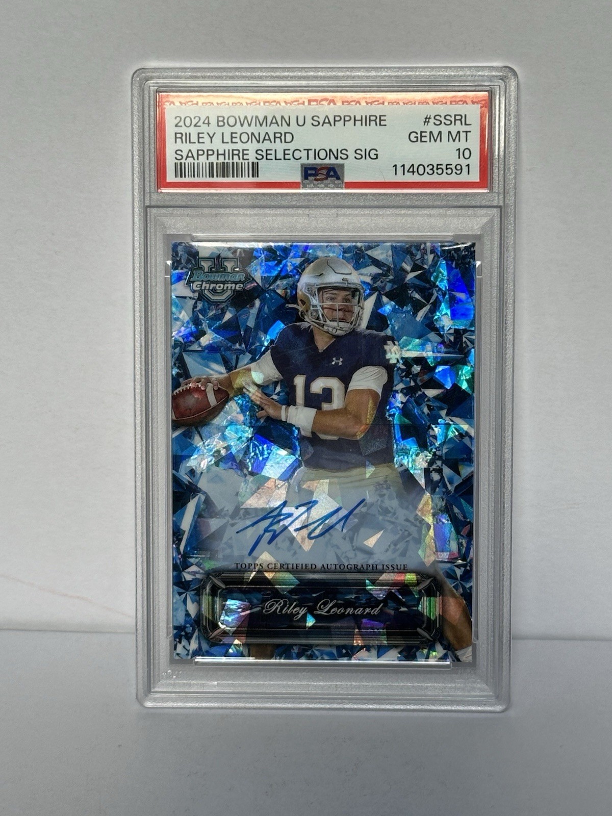 2024 Bowman U Chrome Sapphire Edition - Sapphire Selections Riley Leonard (RC)