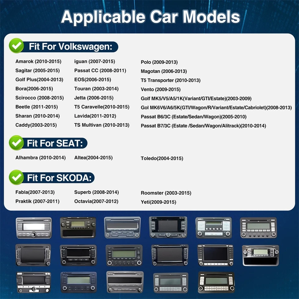 Android 13 Apple Carplay Coche Estéreo Radio GPS Unidad Principal Para Seat Altea 2008-2015 Foto 4 de 4