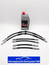 6x BREMBO Bremsschlauch Satz vorne + hinten + 1L DOT4 VW T5 T6 Transporter