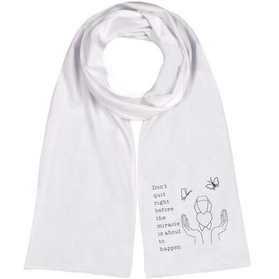 'Don't Quit Right Before The Miracle' Lightweight Scarf / Wrap (SC00037573)