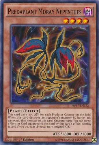 Predaplant Moray Nepenthes MP17-EN132 Yu-Gi-Oh 1st Edition NM/M