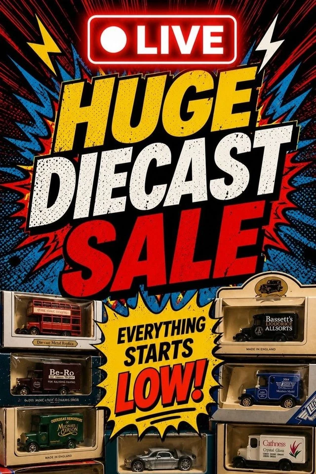 🔴 DIECAST SALE LIVE | Vintage & Modern Model Cars