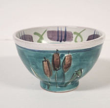 Vtg Italy ? Portugal ? Ceramic Hand Painted TidBit Snack Bowl Turtle 6 oz