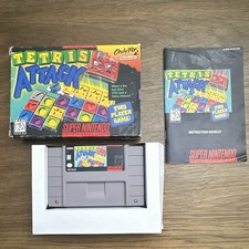 Nintendo Tetris Attack (Super Nintendo SNES) w/ Manual NTSC-U/C 1996 Puzzle