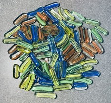 Cat's Eye Glass Gems, Mosaic Stain Glass Art, Vase Aquarium Filler