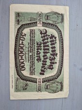 Notgeld-Schein der Stadt Krefeld.Wert: Der Nennwert beträgt 50 Millionen Mark.