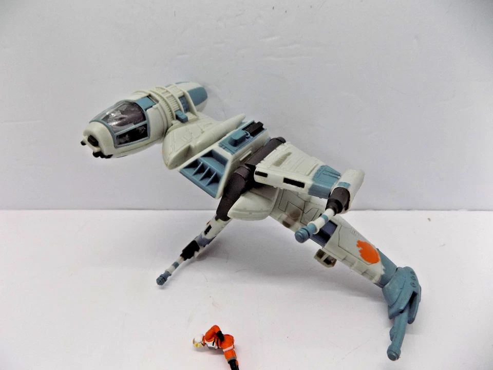 STAR WARS ACTION FLEET ALPHA SERIES REBEL B-WING FIGHTER With Figure (F) - Image 3 of 3