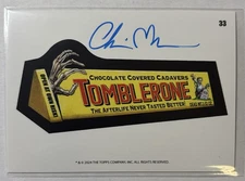2024 Topps Wacky Packages #33 Tomblerone Artist Chris Meeks On-Card Autograph