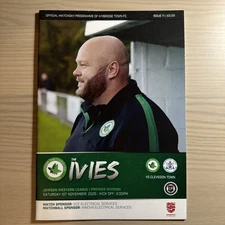 2025/26 IVYBRIDGE TOWN v CLEVEDON TOWN  Non League Football Programme