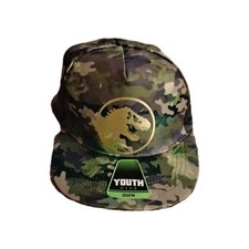 Jurassic Park T-REX Snapback Hat Cap Camo Youth hat 01