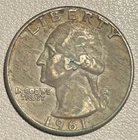 1961-P Washington 90% Silver Quarter Philadelphia