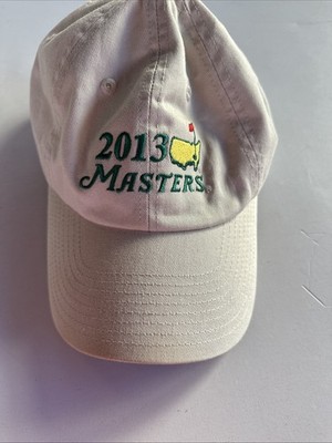 2013 Masters American Needle khaki cotton adjustable strap-back golf hat.