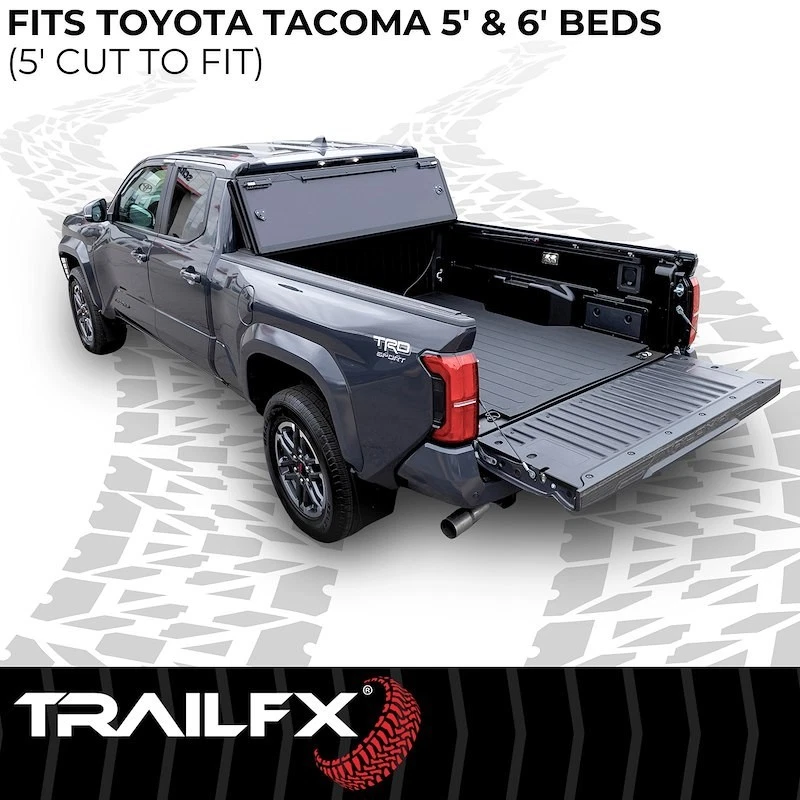 Alfombrilla de goma TrailFX 703N de 72 pulgadas para Toyota Tacoma 2024-2025 camas de 5' y 6' Foto 4 de 4