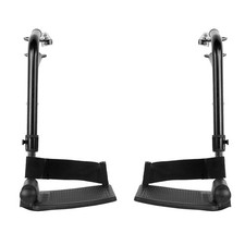 Wheelchair Elevating Legrests  Composite Footplates Non-Padded Calf Supports,...