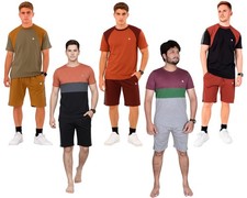 Men's Short Pyjama Sets Men's Short PJs Sleepwear Nightwear Set for Men S to 3XL