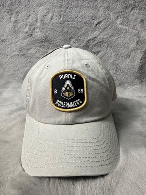 Purdue Boilermakers Hat Cap Woman's Gray Captivating Headwear Strap Back