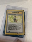 Pokemon 1st Ed Base set Pokemon Trader 77/102 -  (LP) Rare
