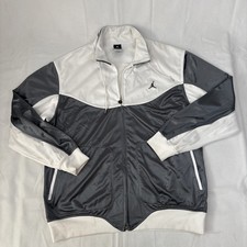 Nike Air Jordan XI Retro Knit Full Zip Jacket size XL Cool Grey 11 Gray Dri Fit