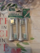 4 Electric Toothbrush Head Click-On HX614-X Standard Clean