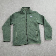 Patagonia Jacket Kids XL 14 Green Better Sweater Fleece Full Zip STY65732