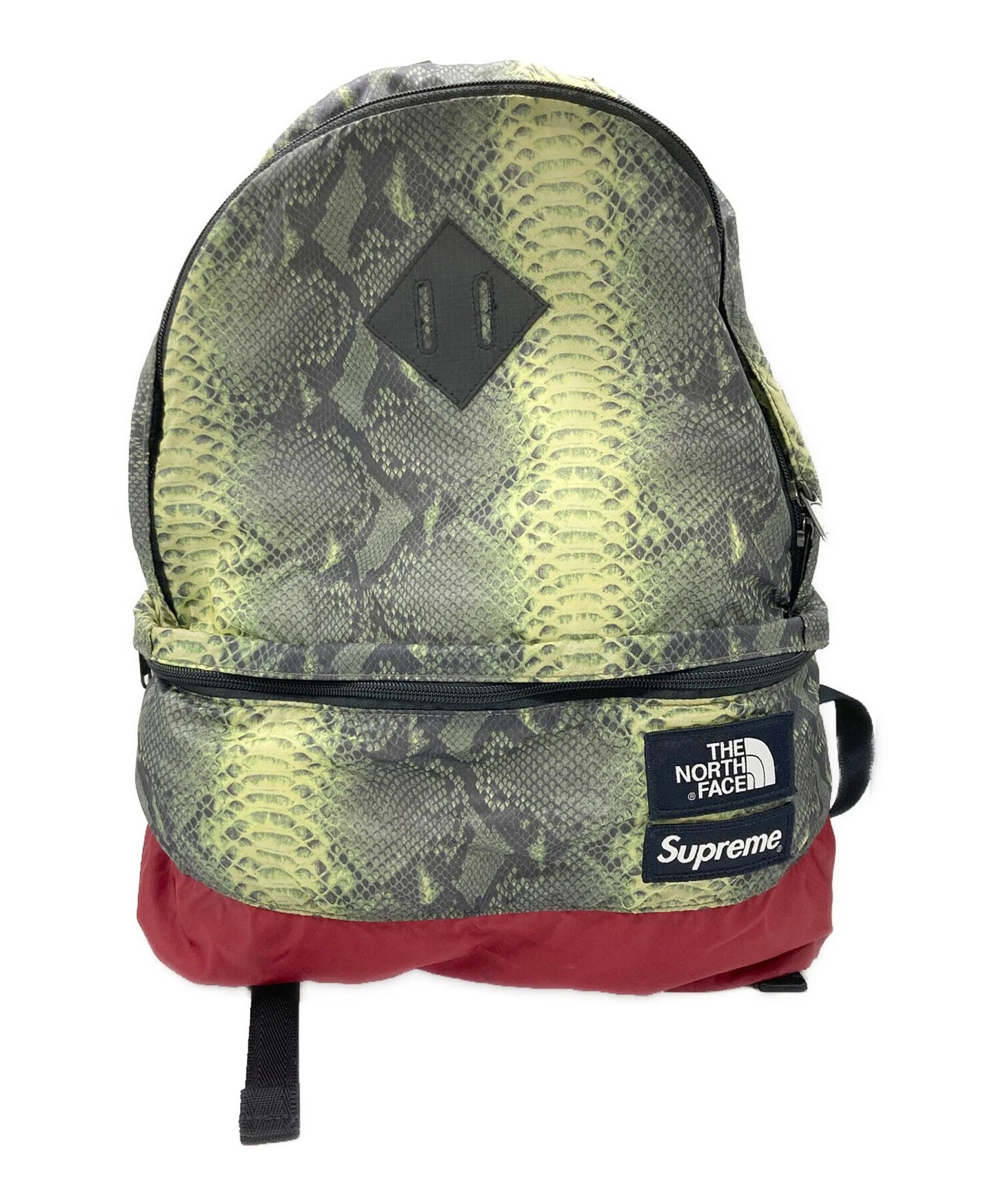 SUPREME Sac à dos de jour léger peau de serpent NF0A3KVJ vert x rouge