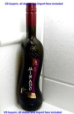 Bottle Glass Wine MIKADO Black Currant Empty 700 ml. Ukraine 2024 Cover Open