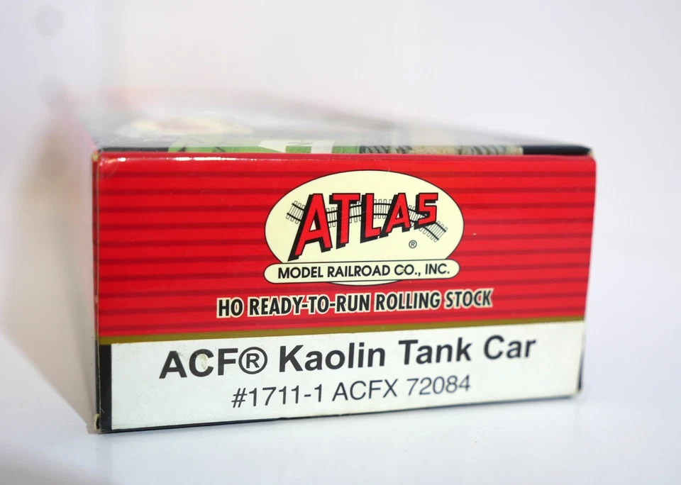 Atlas Ho Scale ACF Kaolin Tank Car #1711-1 ACFX 72084 White - NEW - Image 3 of 4